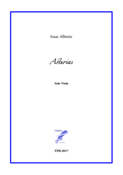 Asturias from Spanish Suite for Solo Viola (Albeniz)