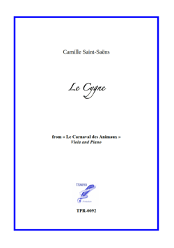The Swan (Le Cygne) for Viola and Piano (Camille Saint-Saëns)